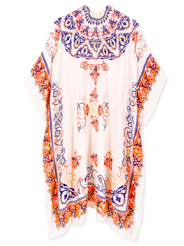Coral Maze Kimono - Shopmossrose